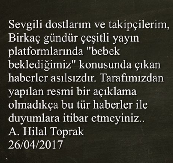 hilal toprak açıklama