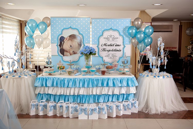 bebek mevlüdü ev süslemeleri