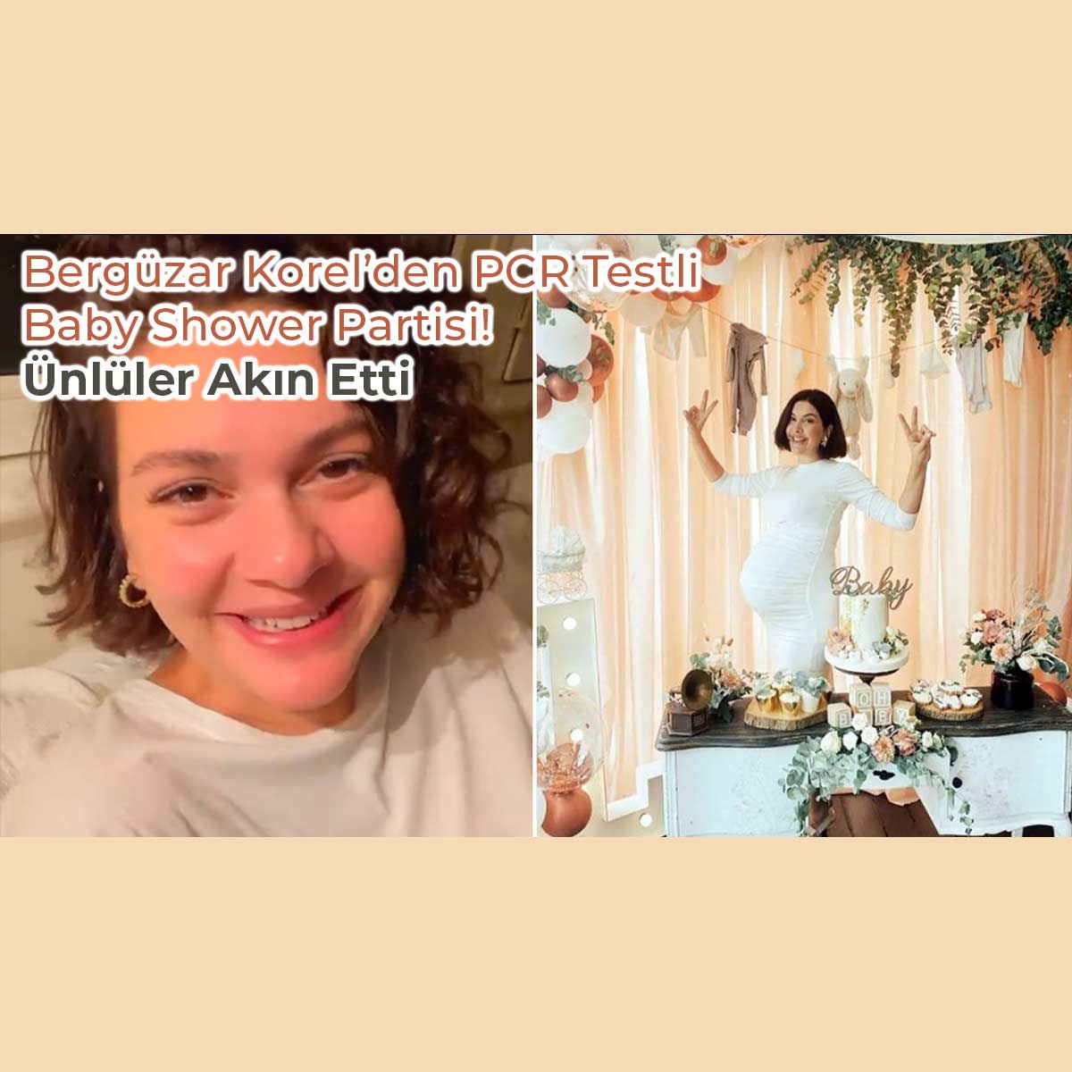 Bergüzar Korel’den Pcr Testli Baby Shower Partisi! Ünlüler Akın Etti
