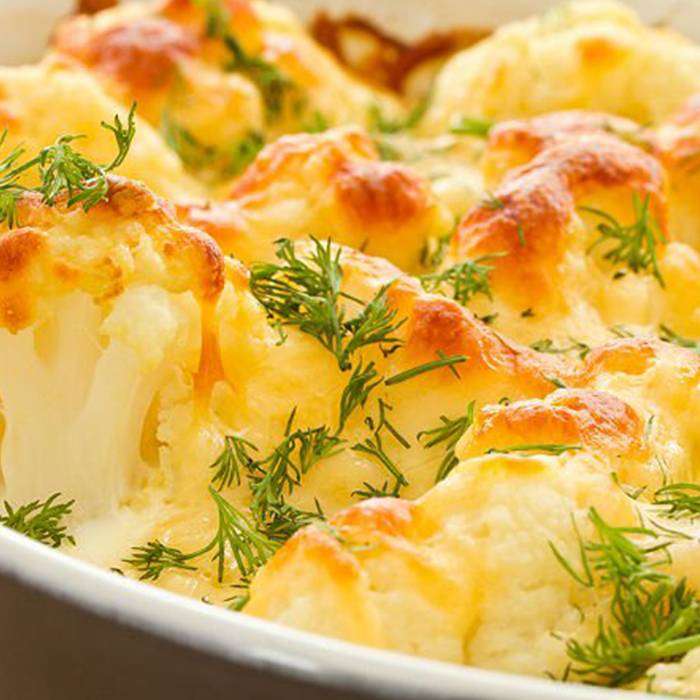 Fırında Beşamel Soslu Karnabahar Tarifi