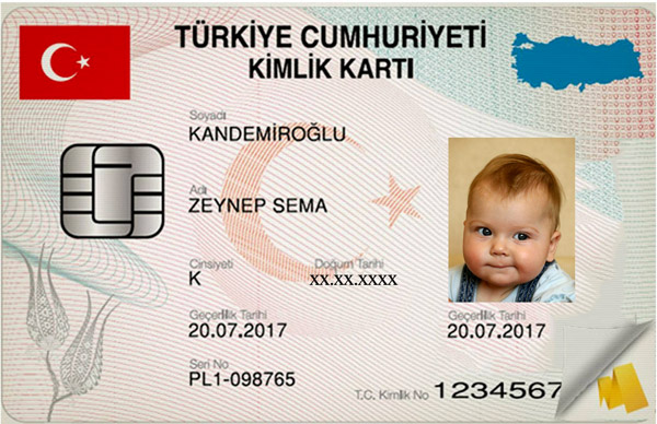 yenidoğan bebek kimliği