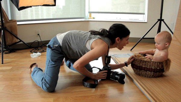 bebeğin fotoğrafını çekmek