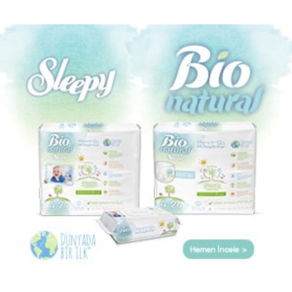 Sleepy’den Yine Bir İlk: Premium Ötesi Doğa Dostu Bebek Bezi Serisi Bio Natural İle Tanışın!
